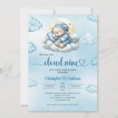 We zijn op cloud negen schattige teddybeer slapend kaart (Voorkant)