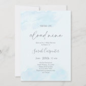 We zijn op Cloud Nine Baby shower Boy Kaart (Voorkant)