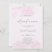 We zijn op Cloud Nine Baby shower Girl Kaart (Voorkant)