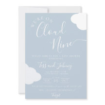 We zijn op Cloud Nine Baby shower Invitation