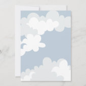 We zijn op Cloud Nine Baby shower Invitation Kaart (Achterkant)