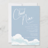 We zijn op Cloud Nine Baby shower Invitation Kaart (Voorkant)