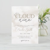 We zijn op Cloud Nine Baby shower Kaart (Staand voorkant)