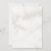 We zijn op Cloud Nine Baby shower Kaart (Achterkant)