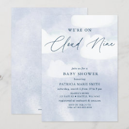 We zijn op Cloud Nine Baby shower Kaart