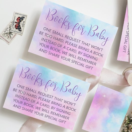 We zijn op Cloud Nine Baby shower Luier Raffle Informatiekaartje