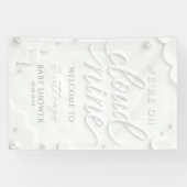 We zijn op Cloud Nine Baby Shower Welkom Spandoek (Horizontaal)