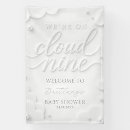 We zijn op Cloud Nine Baby Shower Welkom Spandoek