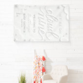 We zijn op Cloud Nine Baby Shower Welkom Spandoek (Insitu)