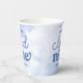 We zijn op Cloud Nine Blue 9th Birthday Party Papieren Bekers (Links)