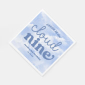 We zijn op Cloud Nine Blue 9th Birthday Party Servet (Hoek)