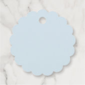 We zijn op Cloud Nine Blue Boy Baby shower Bedankjes Labels (Achterkant)