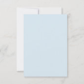 We zijn op Cloud Nine Blue Boy Baby shower Bedankkaart (Achterkant)