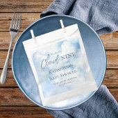 We zijn op Cloud Nine Blue Boy Baby shower Bedankzakje