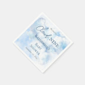 We zijn op Cloud Nine Blue Boy Baby shower Servet (Hoek)