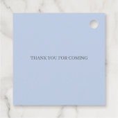 We zijn op Cloud Nine Boy Baby shower Bedankjes Labels (Achterkant)