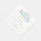We zijn op Cloud Nine Boy Baby shower Servet (Hoek)