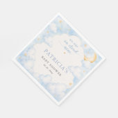 We zijn op Cloud Nine Boy Baby Shower Servet (Hoek)