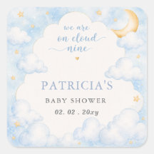We zijn op Cloud Nine Boy Baby Shower