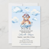 We zijn op Cloud Nine Boy Beer Baby shower Kaart (Voorkant)