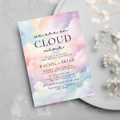 We zijn op Cloud Nine Dreamy Sky Baby shower Kaart