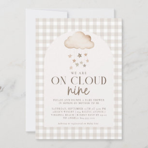 We zijn op Cloud Nine Genderneutraal Baby shower Kaart