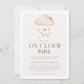 We zijn op Cloud Nine Genderneutraal Baby shower Kaart (Voorkant)