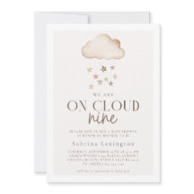 We zijn op Cloud Nine Genderneutraal Baby shower