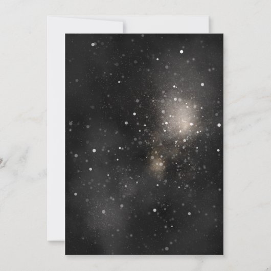 We zijn op Cloud Nine Gold Dreamy Baby shower Kaart (Achterkant)