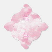 We zijn op Cloud Nine roze Baby shower Bedankdoosjes (Uitgevouwen)