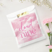 We zijn op Cloud Nine roze Baby shower Bedankzakje (Gezegeld)