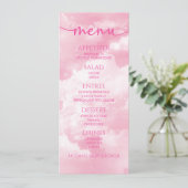 We zijn op Cloud Nine Roze Baby shower Food Menu (Staand voorkant)