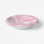 We zijn op Cloud Nine roze Baby shower Papieren Kommen (Gebogen)