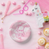 We zijn op Cloud Nine roze Baby shower Papieren Kommen (Feest)