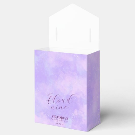 We zijn op Cloud Nine Tender Baby shower Bedankdoosjes (Geopend)