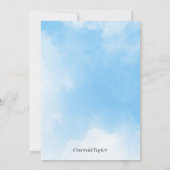 We zijn op Cloud Nine Uitnodiging voor verlovingsf (Achterkant)