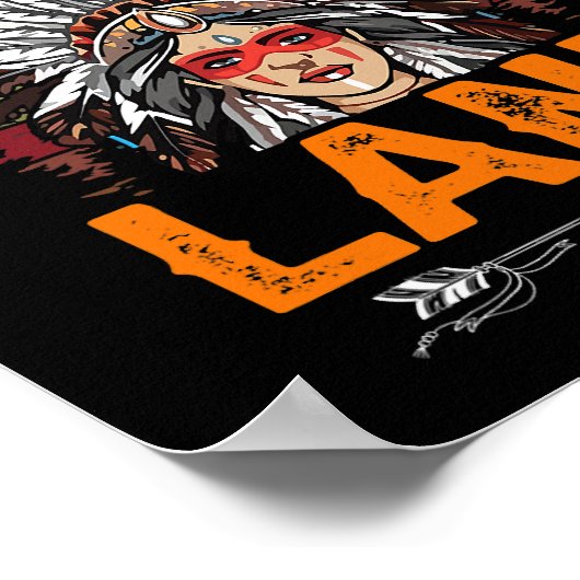 We zijn op het inheemse land op een grappig autoch poster (Hoek)