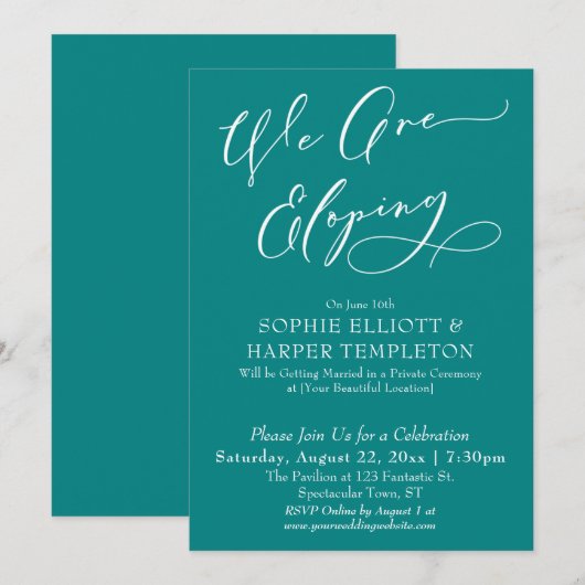 We zijn op het punt van de opkomst, eenvoudige Bla Kaart (Voorkant / Achterkant)