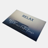 We zijn op Lake Time Dock Boat Ship Deurmat (Schuin)