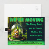 We zijn op weg, Rustic Country Glass Dome Hoesje P Briefkaart (Voorkant / Achterkant)