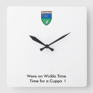 We zijn op Wickla Tijd-Tijd voor een Theetje. Vierkante Klok