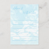 We zijn op wolk negen Baby Shower Advieskaart (Voorkant)