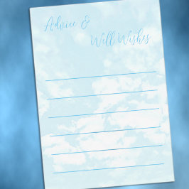 We zijn op wolk negen Baby Shower Advieskaart