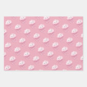 We zijn op wolk negen schattige witte pluizige wol inpakpapier vel (Voorkant)