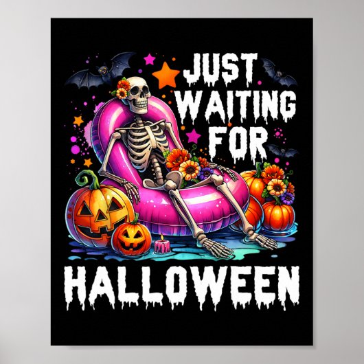 We zijn op zoek naar Halloween Skeleton Spooky Vib Poster (Voorkant)