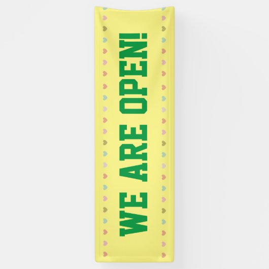 We zijn open banner (Verticaal)