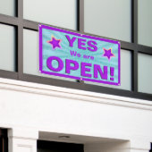 We zijn OPEN Banner (Buitenkant Gebouw)