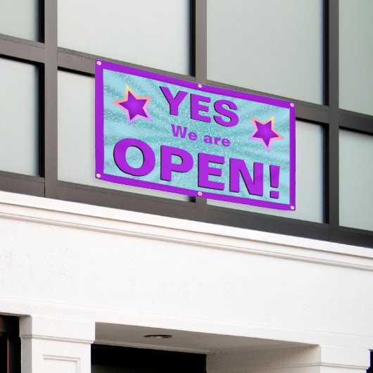We zijn OPEN Banner (Buitenkant Gebouw)