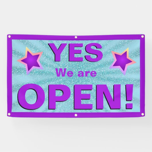 We zijn OPEN Banner (Horizontaal)