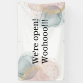 We zijn open Sign Spandoek (Verticaal)